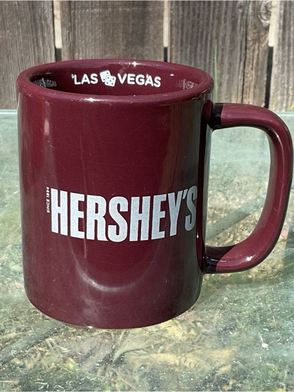 Hershey's Las Vegas Coffee Mug 4”, 2015 Collectible Chocolate Brown